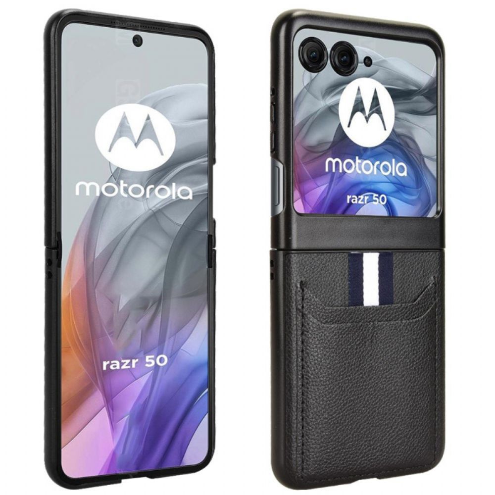 Hoesje Motorola Razr 50 Dubbele Kaarthouder