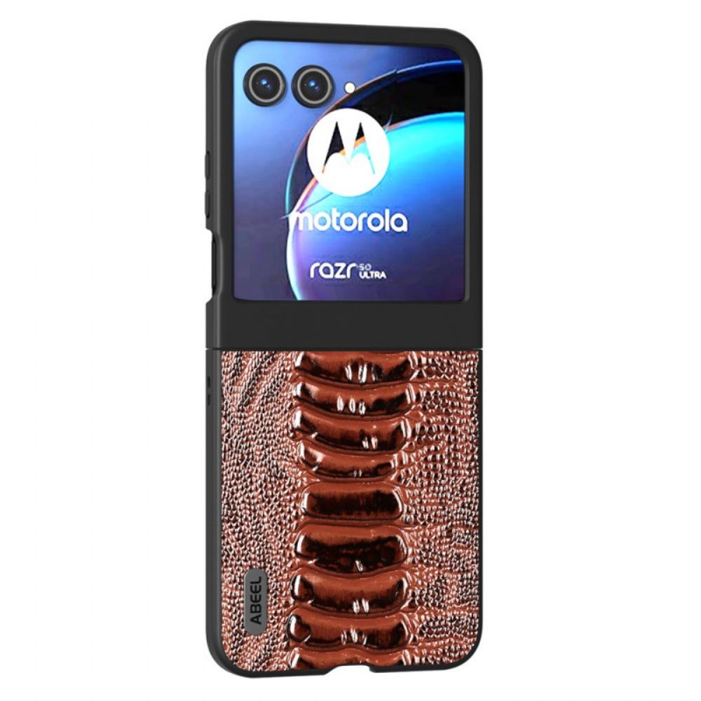 Hoesje Motorola Razr 50 Krokodiltextuur Abeel