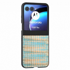 Hoesje Voor Motorola Razr 50 Geruite Textuur