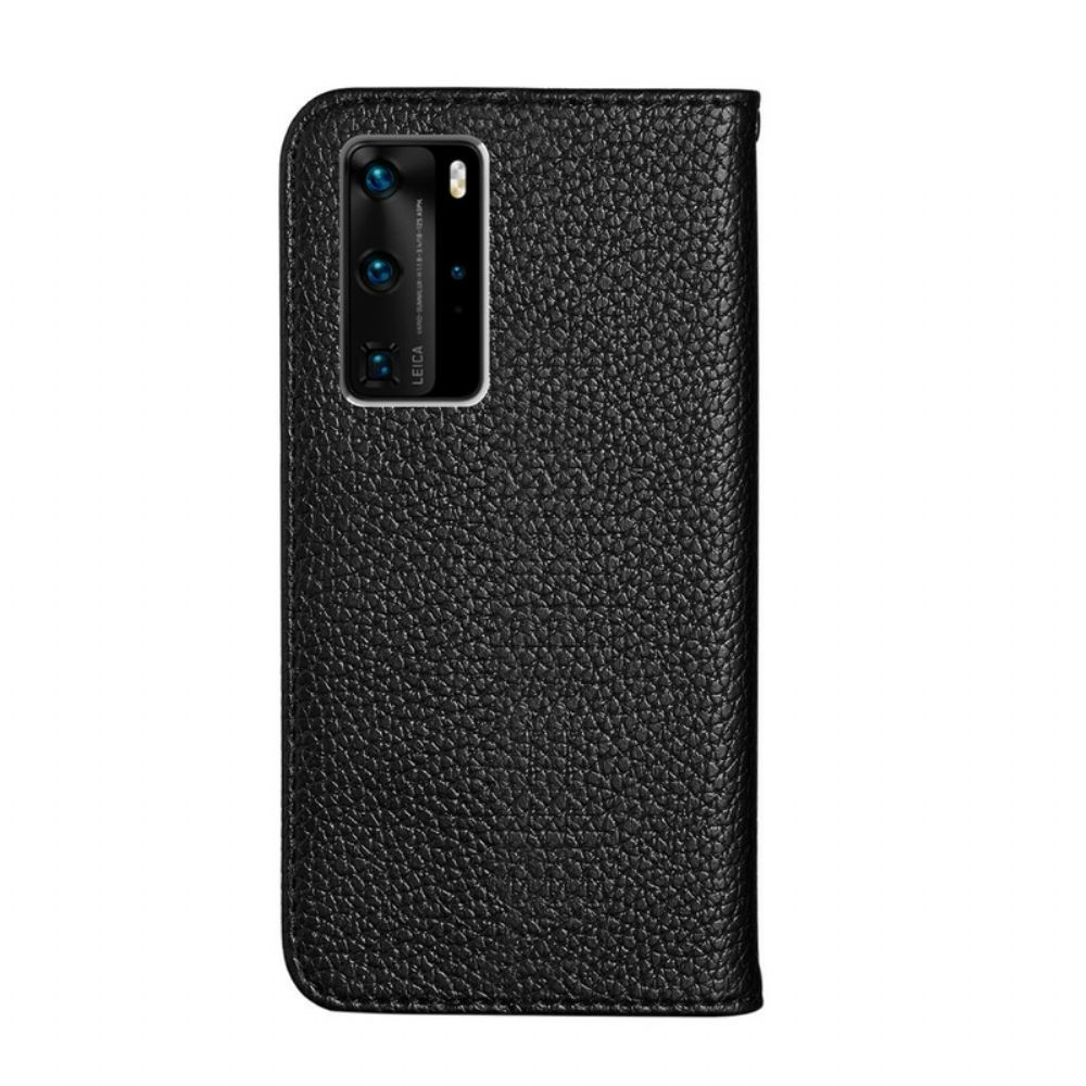 Bescherming Hoesje voor Huawei P40 Pro Folio-hoesje Faux Leather Litchi Ultra Chic