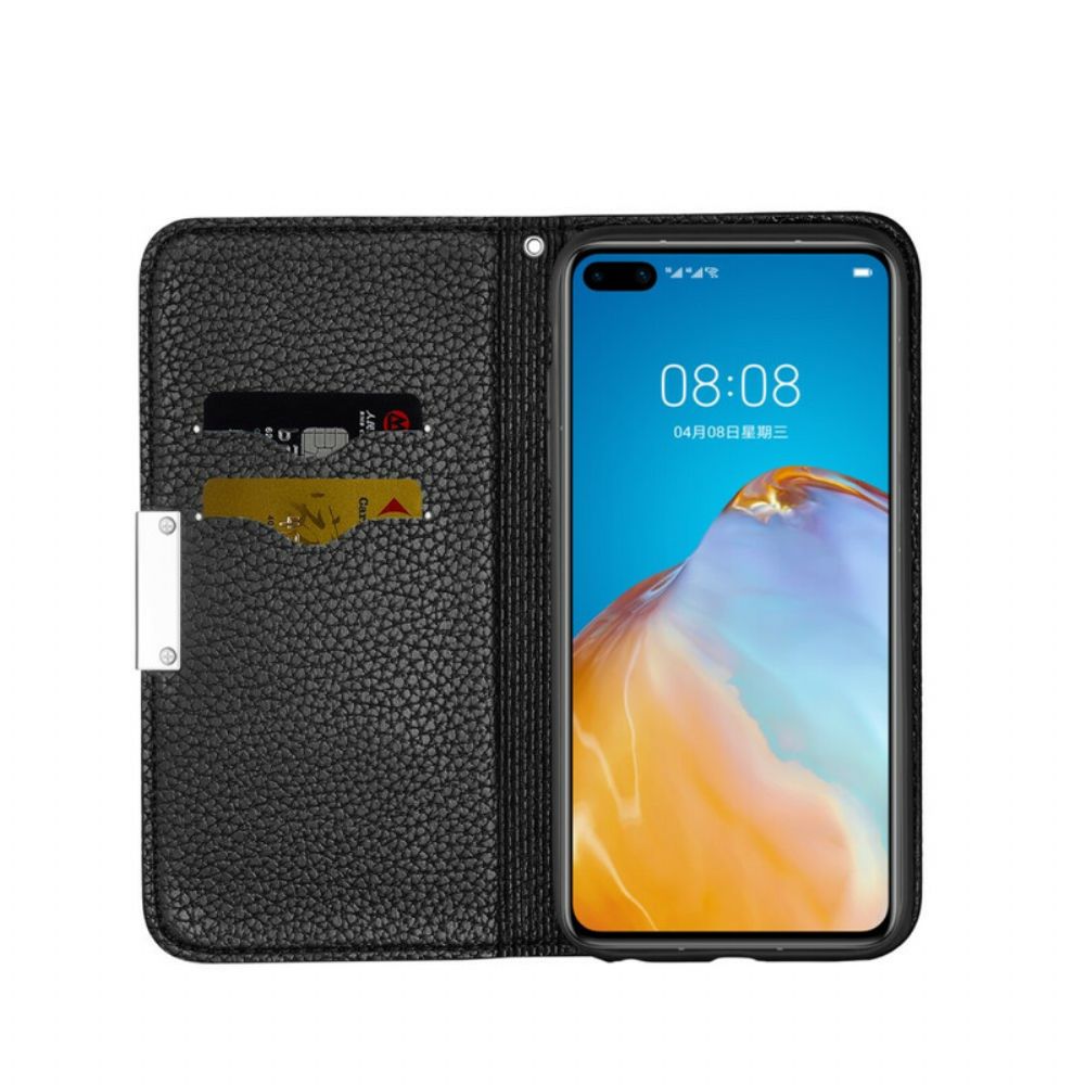 Bescherming Hoesje voor Huawei P40 Pro Folio-hoesje Faux Leather Litchi Ultra Chic