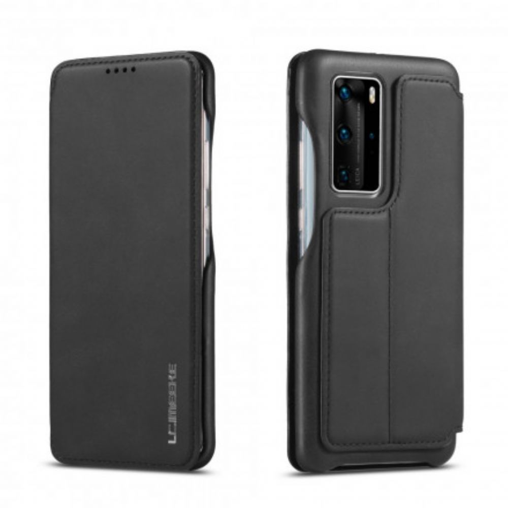 Bescherming Hoesje voor Huawei P40 Pro Folio-hoesje Lc.imeeke Leereffect