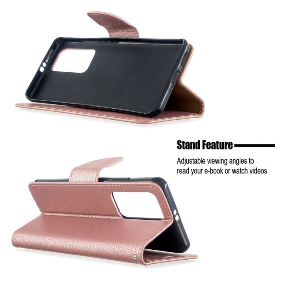 Folio-hoesje voor Huawei P40 Pro Flip Case Litchi Flap Schuin