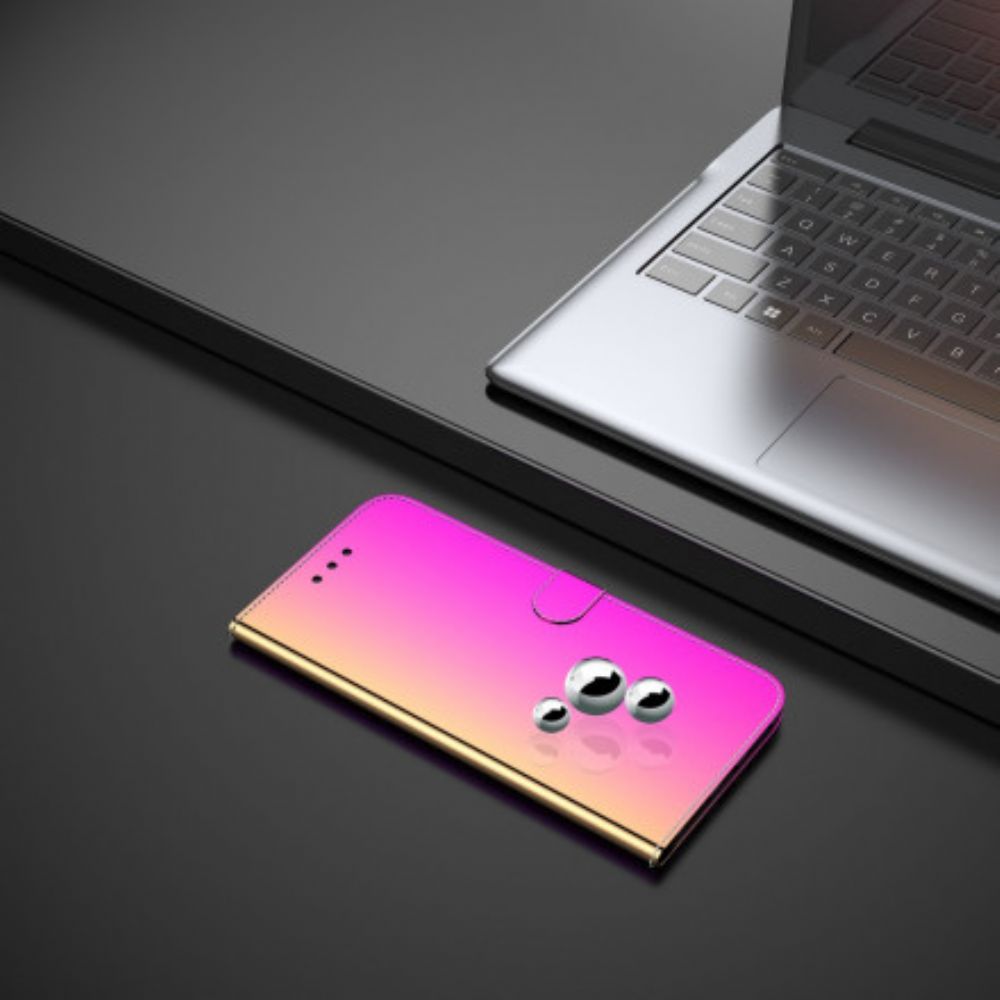 Folio-hoesje voor Huawei P40 Pro Spiegelkap Van Kunstleer