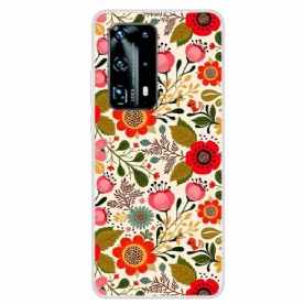 Hoesje voor Huawei P40 Pro Bloemen Tapijt