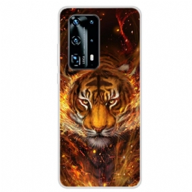 Hoesje voor Huawei P40 Pro Brandtijger