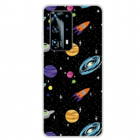 Hoesje voor Huawei P40 Pro Galaxy Planet