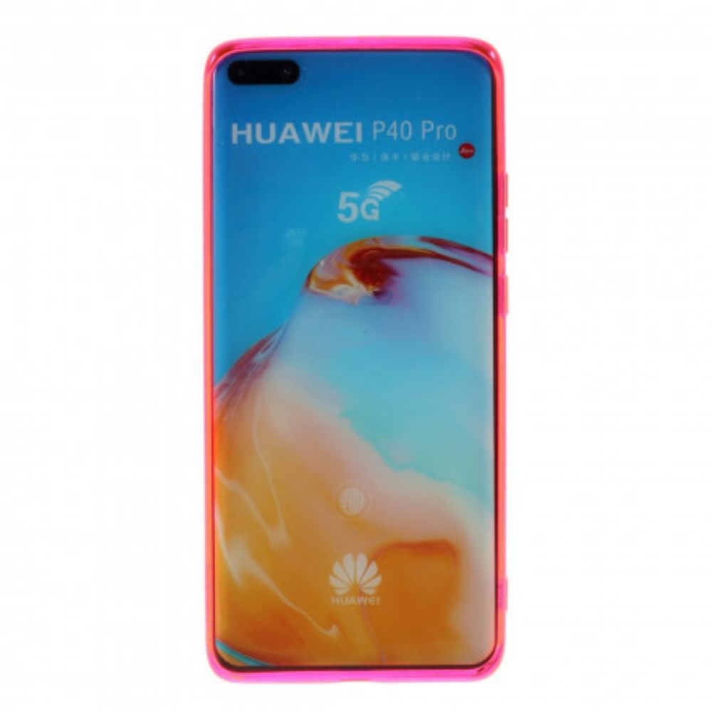 Hoesje voor Huawei P40 Pro Siliconenkleuren