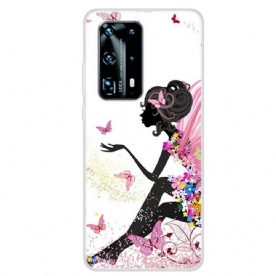 Hoesje voor Huawei P40 Pro Vlinderdame