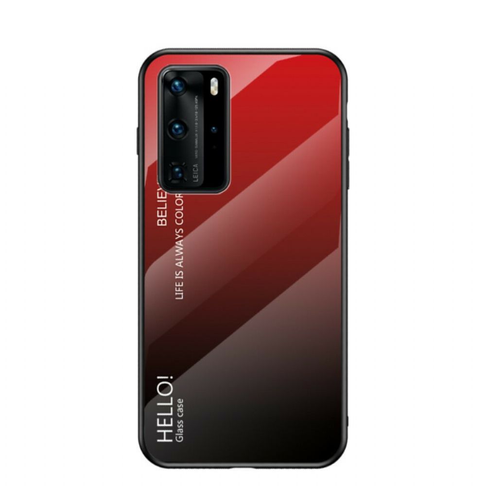 Telefoonhoesje voor Huawei P40 Pro Hallo Gehard Glas