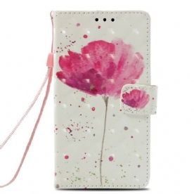 Hoesje Folio-hoesje voor Samsung Galaxy A6 Plus 3d Waterverf Halster