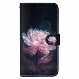 Bescherming Hoesje Samsung Galaxy A16 5g Violette Pioenroos