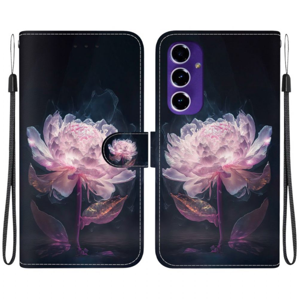 Bescherming Hoesje Samsung Galaxy A16 5g Violette Pioenroos