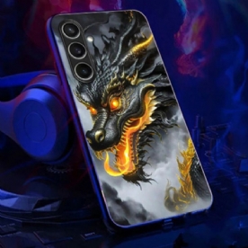 Case Hoesje Samsung Galaxy A16 5g Telefoonhoesje Bel Flash-serie Black Dragon