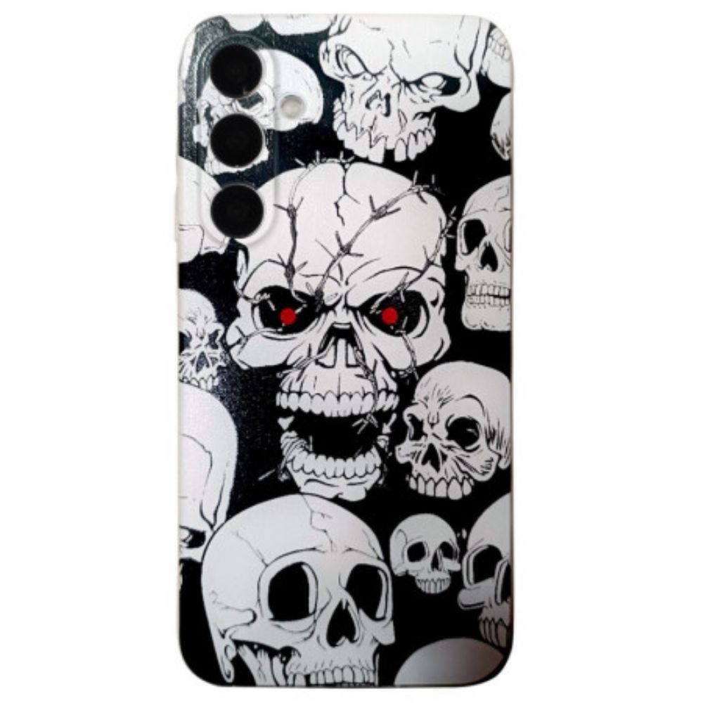 Cover Hoesje Samsung Galaxy A16 5g Telefoonhoesje Schedels