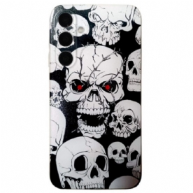 Cover Hoesje Samsung Galaxy A16 5g Telefoonhoesje Schedels