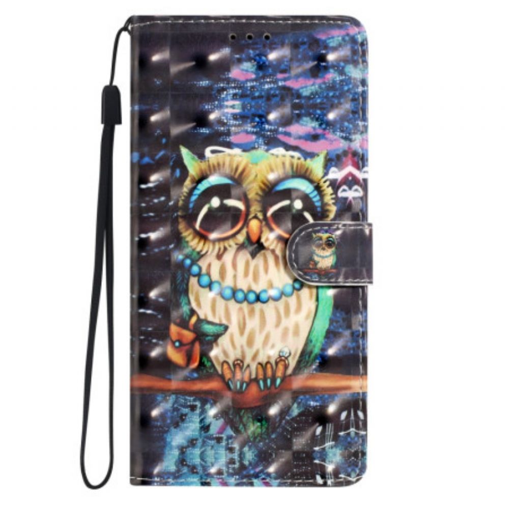 Flip Case Leren Samsung Galaxy A16 5g 3d Uil