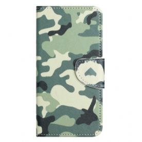 Flip Case Leren Samsung Galaxy A16 5g Camouflage