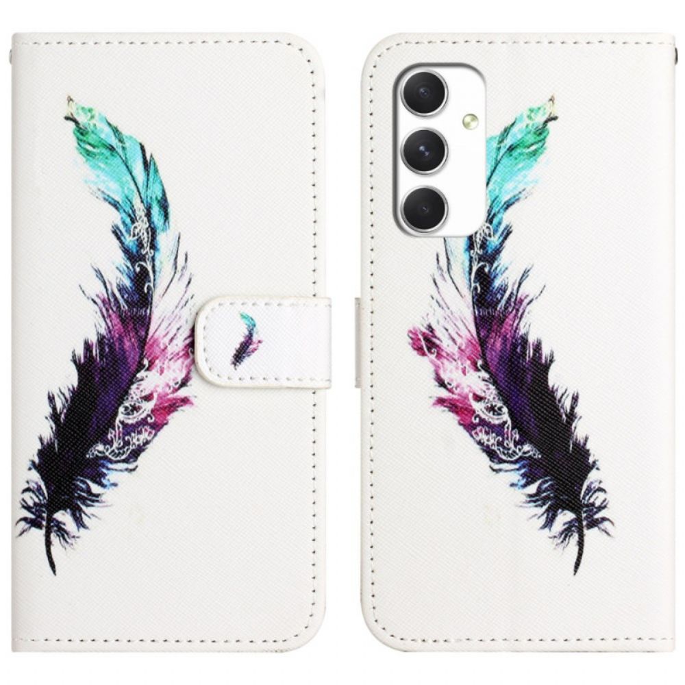 Flip Case Leren Samsung Galaxy A16 5g Verenpatroon