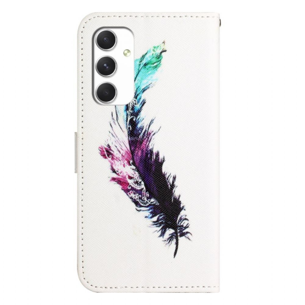 Flip Case Leren Samsung Galaxy A16 5g Verenpatroon