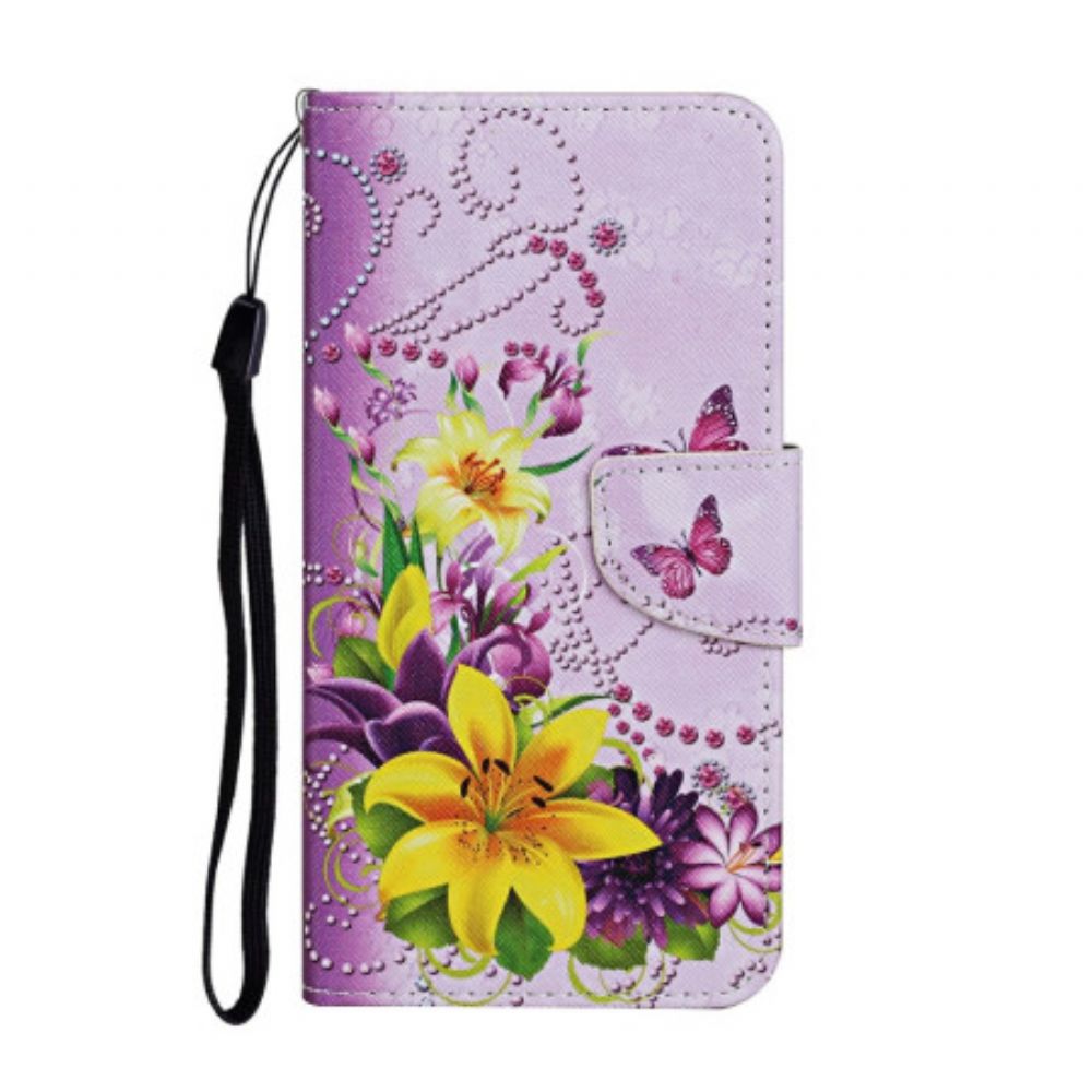 Folio-hoesje Samsung Galaxy A16 5g Gele Bloemen