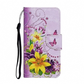 Folio-hoesje Samsung Galaxy A16 5g Gele Bloemen