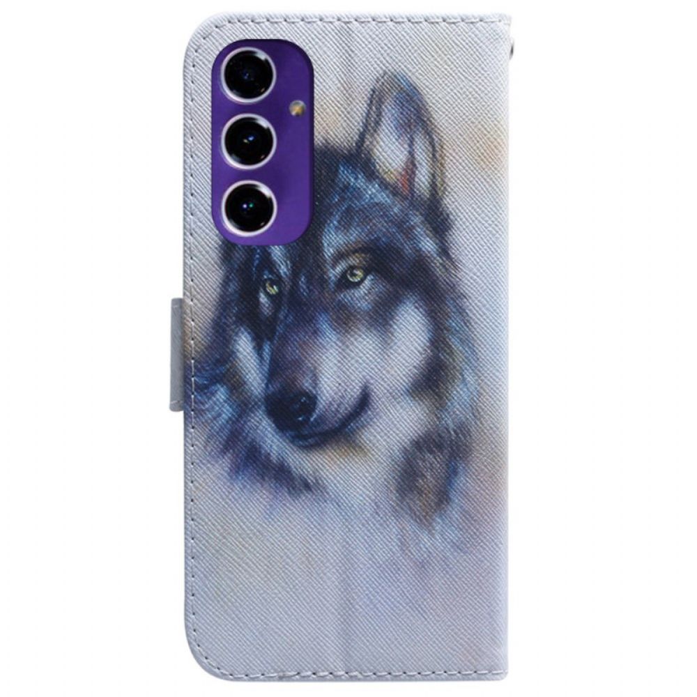 Folio-hoesje Samsung Galaxy A16 5g Telefoonhoesje Aquarelhond