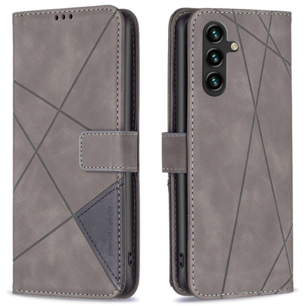 Folio-hoesje Samsung Galaxy A16 5g Telefoonhoesje Binfen Kleur Geometrisch Patroon