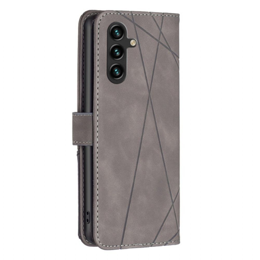 Folio-hoesje Samsung Galaxy A16 5g Telefoonhoesje Binfen Kleur Geometrisch Patroon