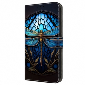 Folio-hoesje Samsung Galaxy A16 5g Telefoonhoesje Blauwe Libel