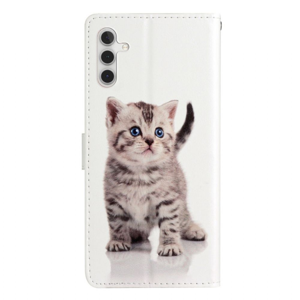 Folio-hoesje Samsung Galaxy A16 5g Telefoonhoesje Kittenpatroon