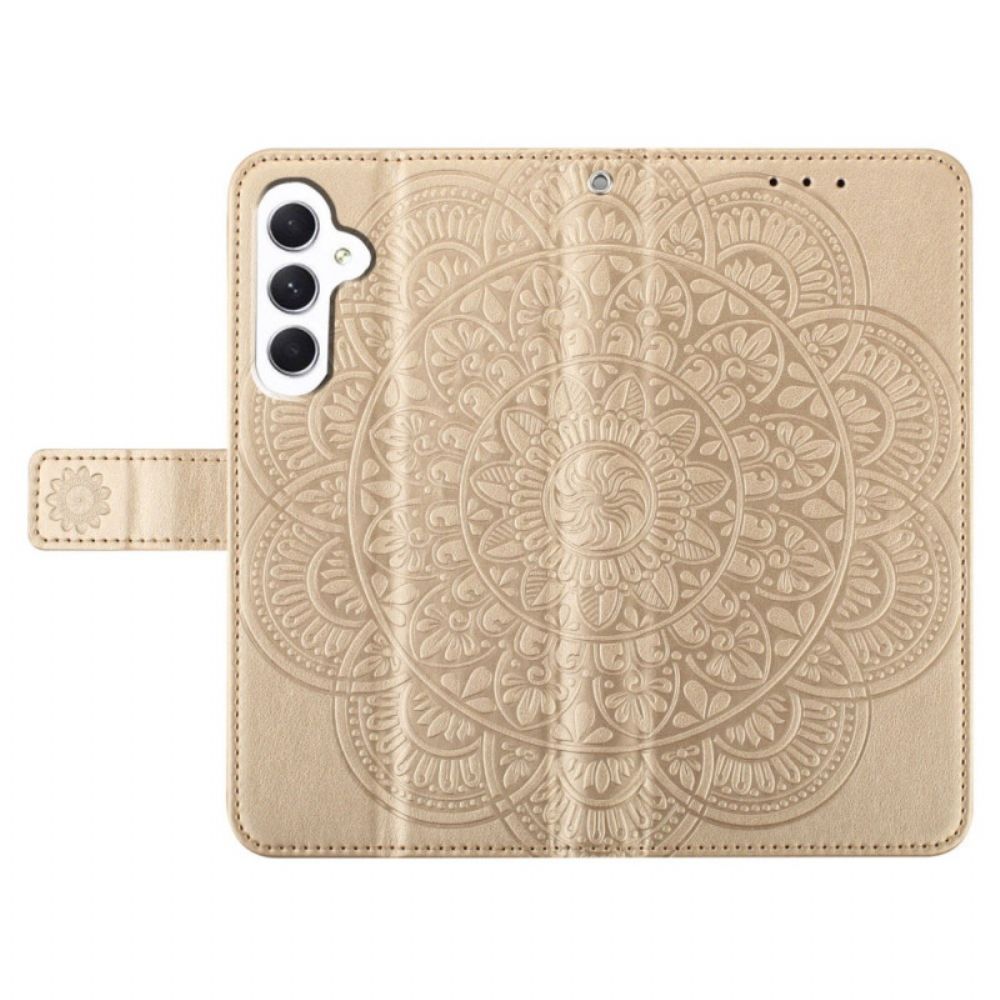 Folio-hoesje Samsung Galaxy A16 5g Telefoonhoesje Mandala-ontwerp Met Koord