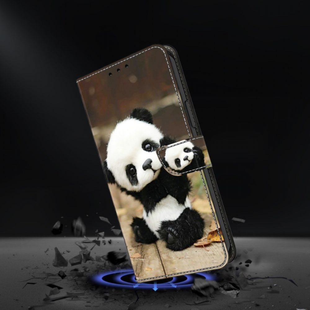 Folio-hoesje Samsung Galaxy A16 5g Telefoonhoesje Panda