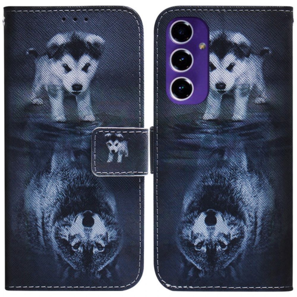 Folio-hoesje Samsung Galaxy A16 5g Telefoonhoesje Puppydroom