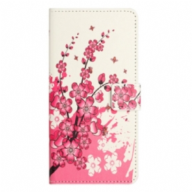 Folio-hoesje Samsung Galaxy A16 5g Tropische Bloemen