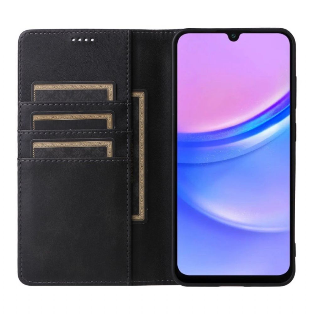 Folio-hoesje Voor Samsung Galaxy A16 5g Ledereffect