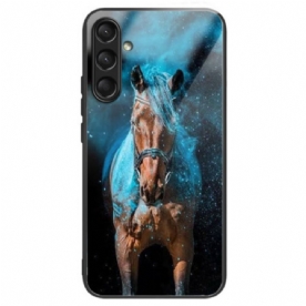 Hoesje Samsung Galaxy A16 5g Paard Gehard Glas Bescherming Hoesje