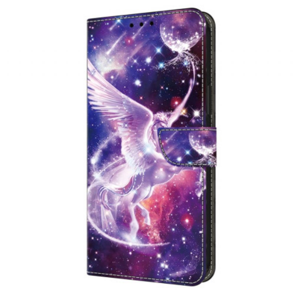 Leren Hoesje Samsung Galaxy A16 5g Kosmisch Paard Bescherming Hoesje