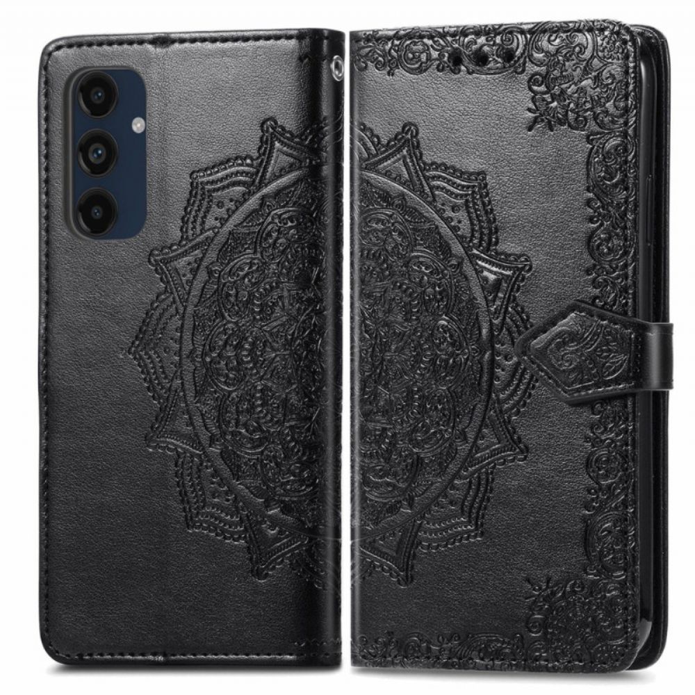 Leren Hoesje Voor Samsung Galaxy A16 5g Barokke Mandala