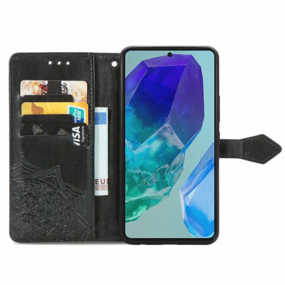 Leren Hoesje Voor Samsung Galaxy A16 5g Barokke Mandala