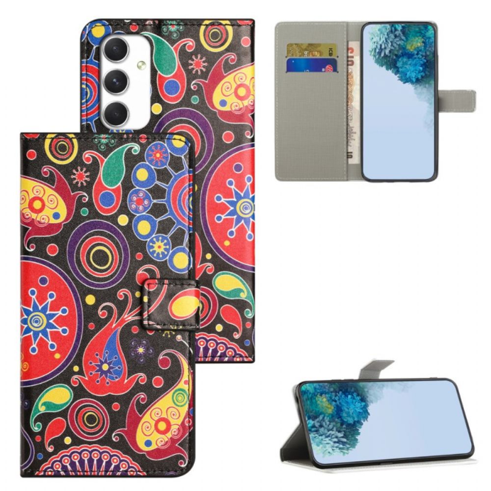 Leren Hoesje Voor Samsung Galaxy A16 5g Galaxy-patroon