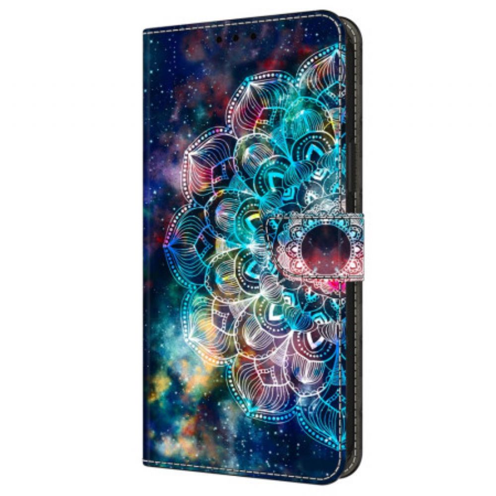 Leren Hoesje Voor Samsung Galaxy A16 5g Gyroscopisch Bloemenpatroon