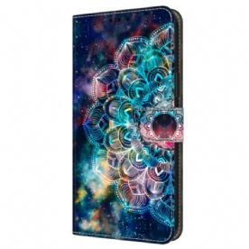 Leren Hoesje Voor Samsung Galaxy A16 5g Gyroscopisch Bloemenpatroon