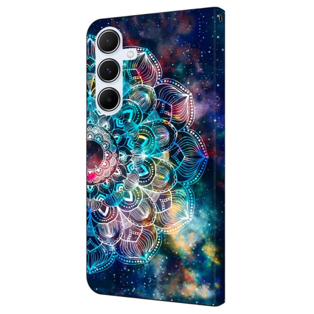 Leren Hoesje Voor Samsung Galaxy A16 5g Gyroscopisch Bloemenpatroon