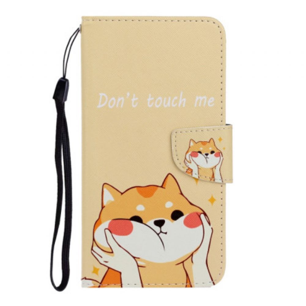 Leren Hoesje Voor Samsung Galaxy A16 5g Shiba Inu