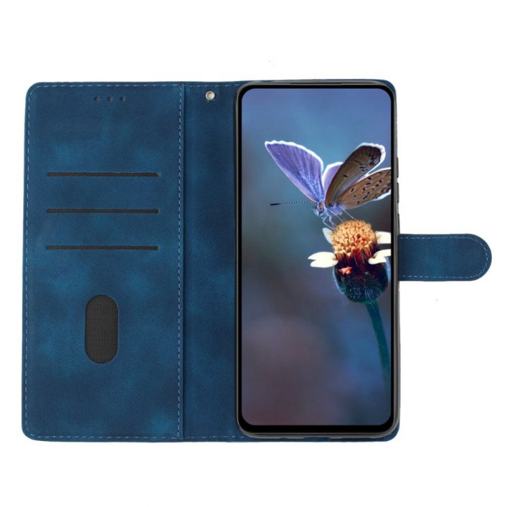 Leren Hoesje Voor Samsung Galaxy A16 5g Stijlvol Bloemen