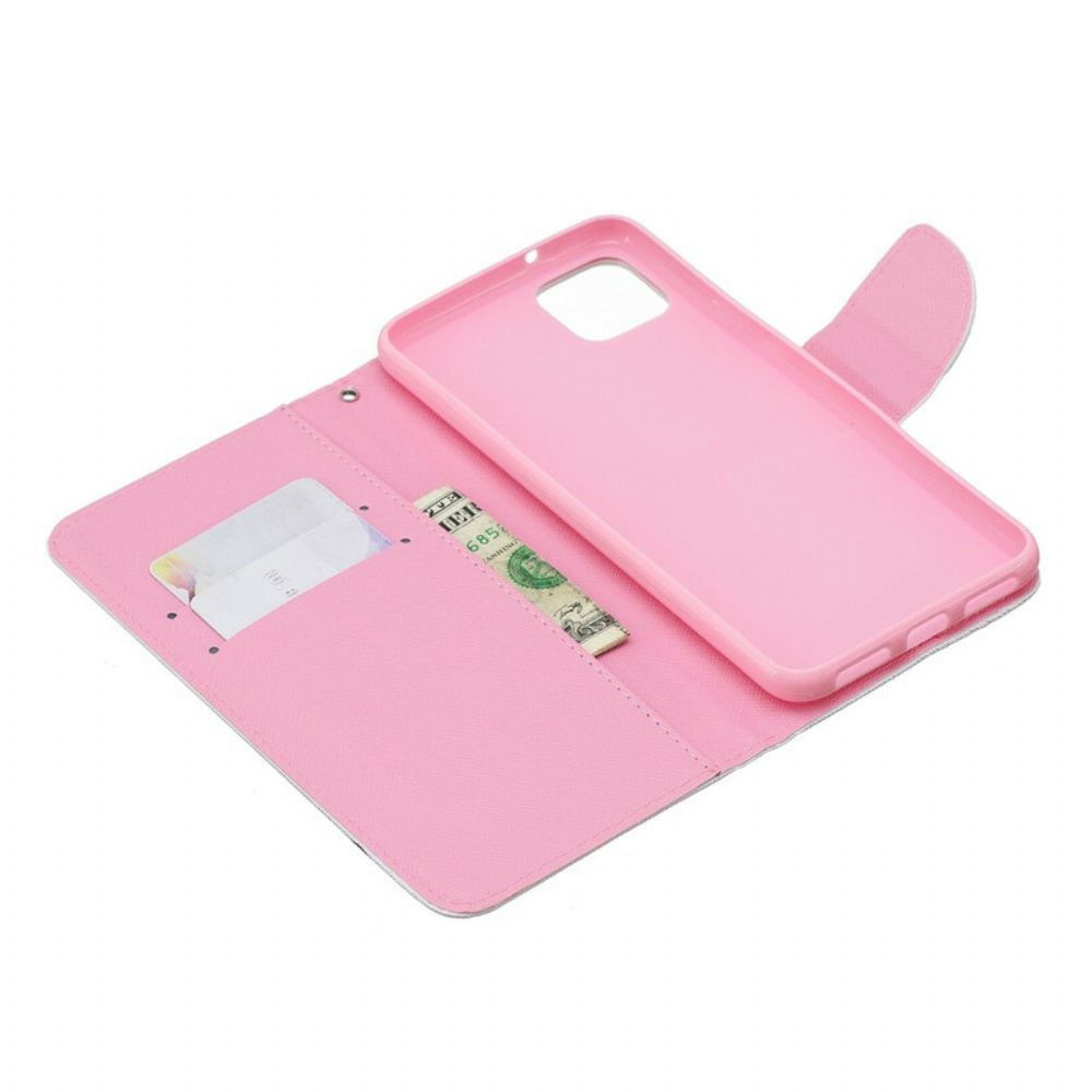 Flip Case voor Google Pixel 4 Babyolifant Roze