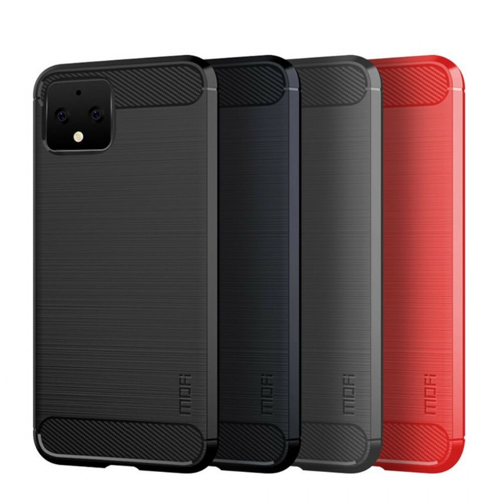 Hoesje voor Google Pixel 4 Mofi Geborstelde Koolstofvezel