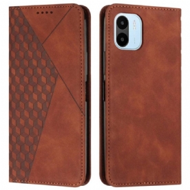 Bescherming Hoesje voor Xiaomi Redmi A1 Folio-hoesje Kubieke Stijl Skin-touch