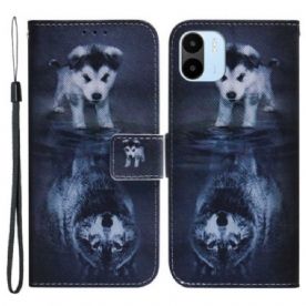 Folio-hoesje voor Xiaomi Redmi A1 Hond Reflectie